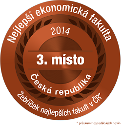 3. místo Nejlepší ekonomická fakulta na Moravě 2014
